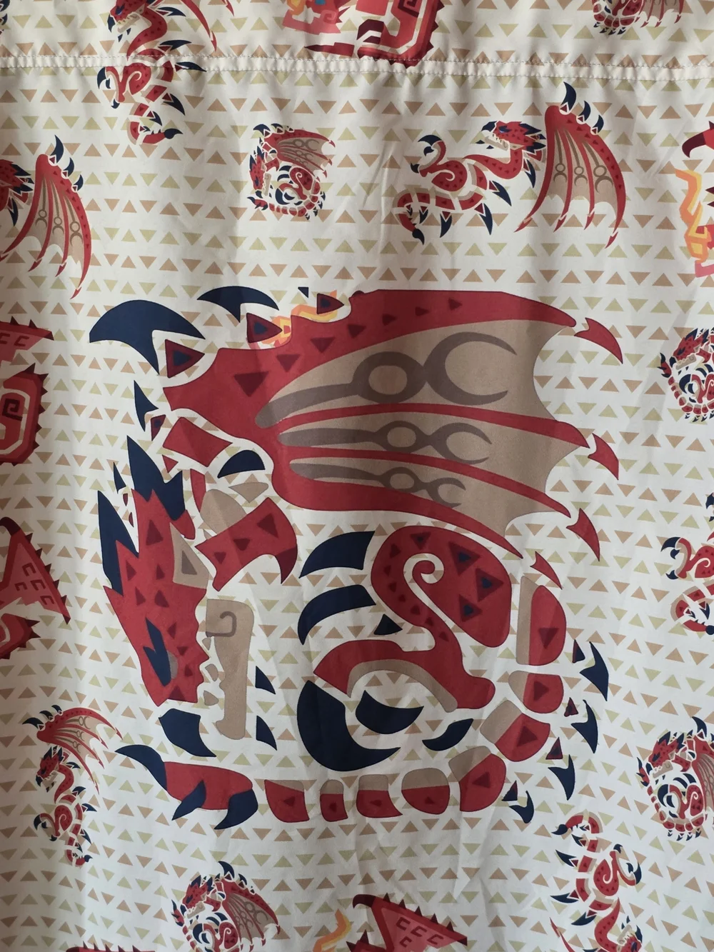 Anime Ape Monster Hunter Rathalos Button Down Shirt Size XL Short Sleeve